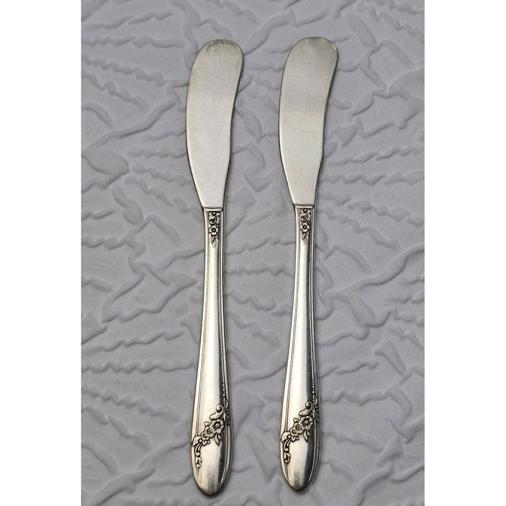 Oneida Community Master Butter Knife QUEEN BESS II Tudor Silver Plate‎ 1946